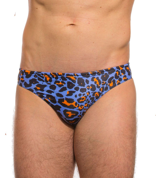 Leopard Orange Swim Brief